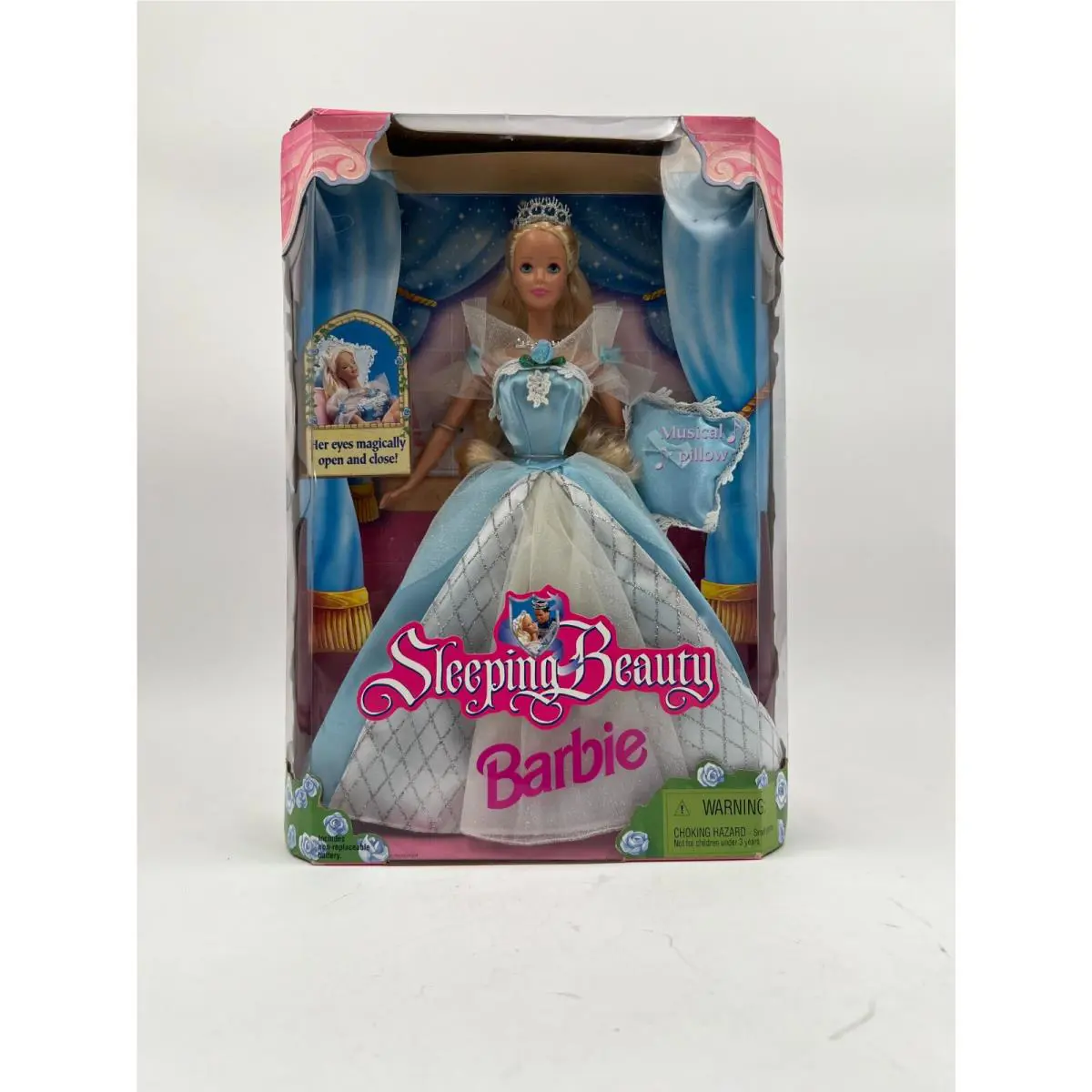 Collectors Edition Sleeping Beauty Barbie Musical Pillow 1999 20489