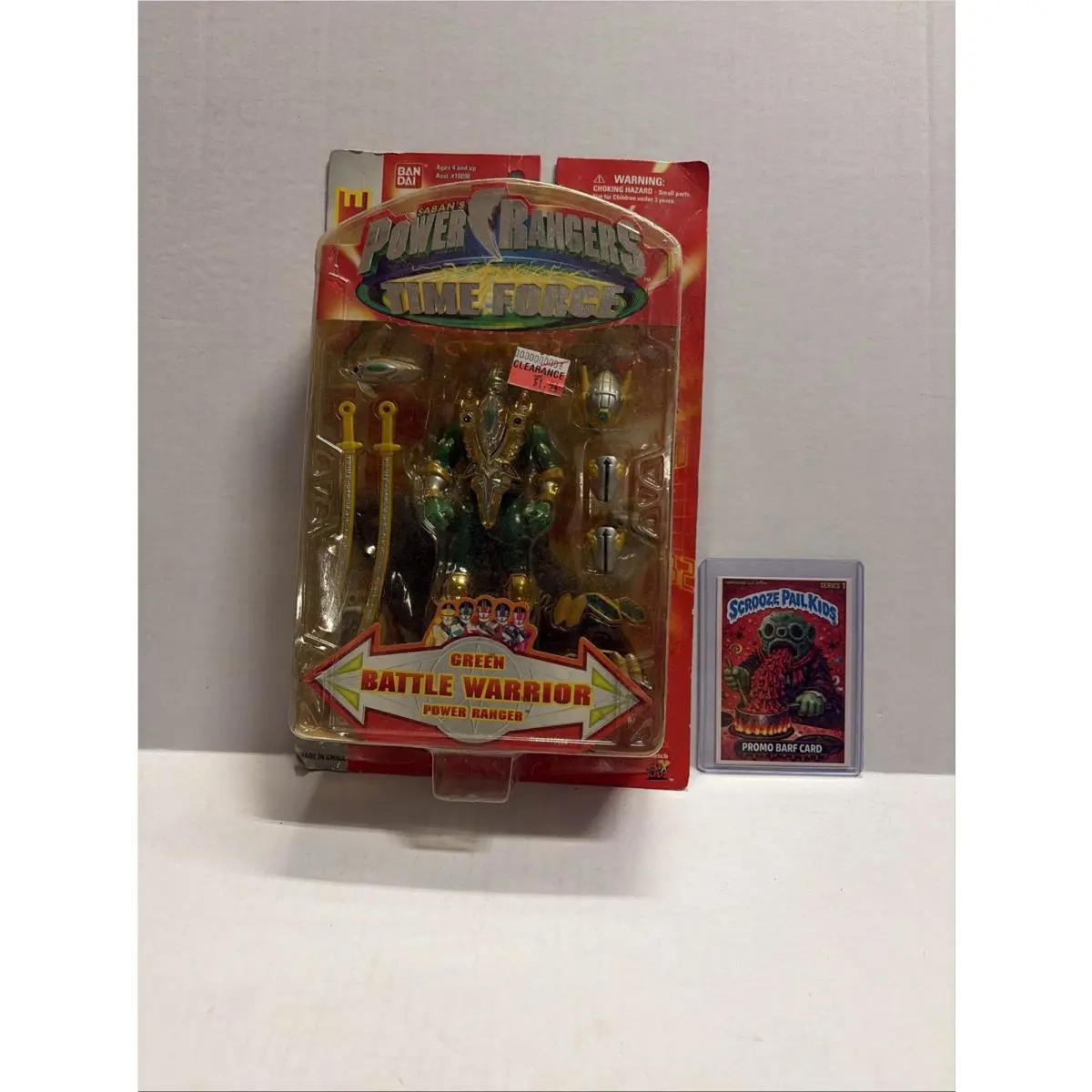 Power Rangers Time Force Green Battle Warrior Ultimate Action Figure 2001