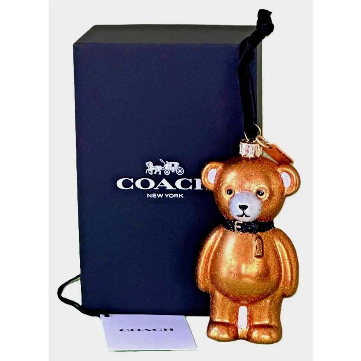 Bear Ornament For Purse Hanging Charm Gold-tone Nip by Coach