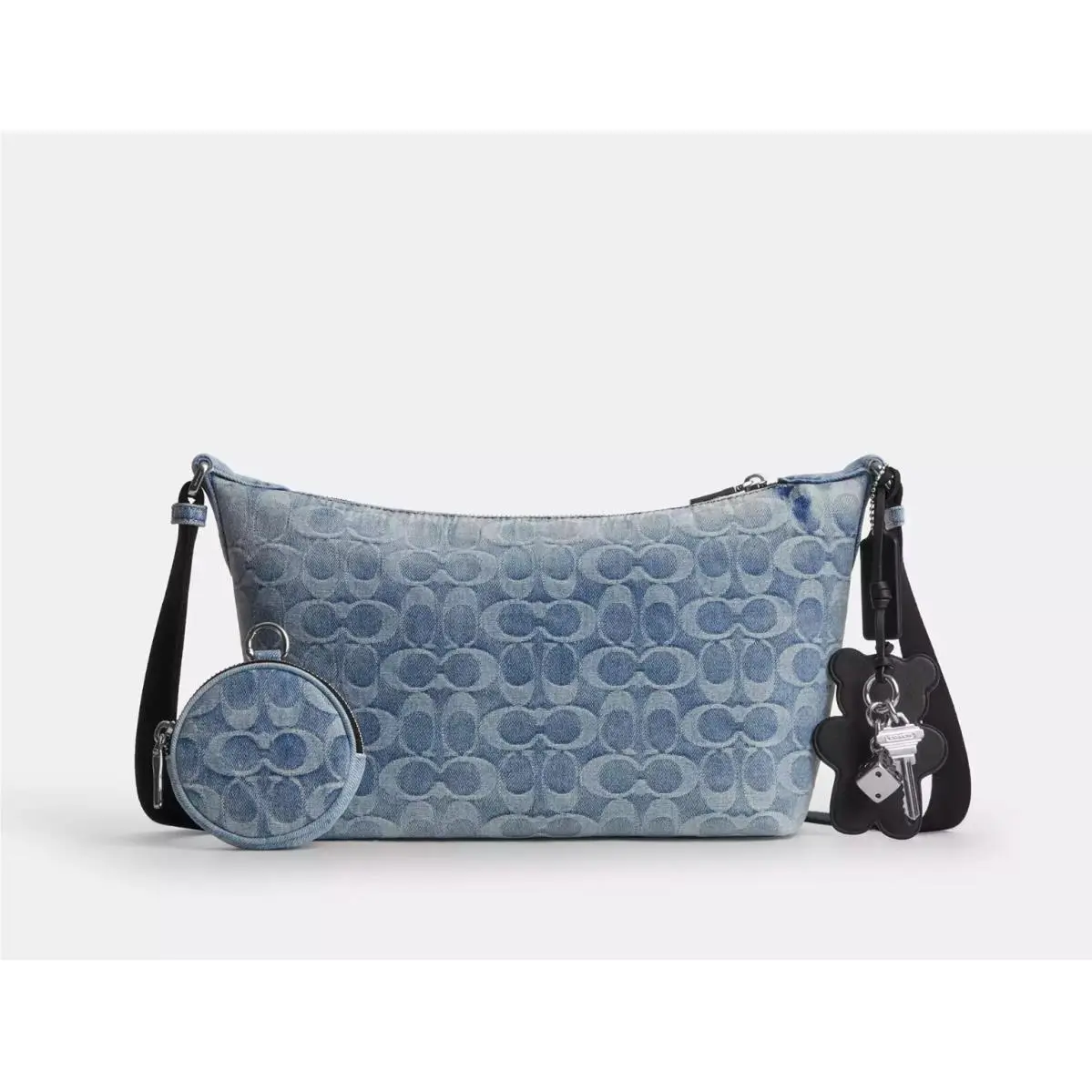 Coach Small Finn Crossbody with Pouch In Loved Signature Denim CDY53