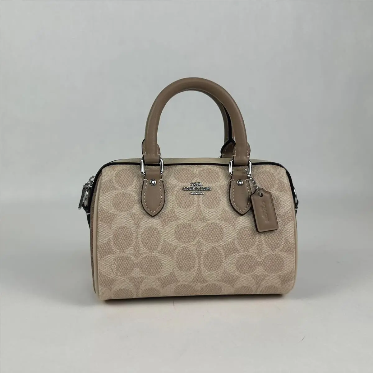 Coach CW330 Mini Rowan Crossbody Bag In Blocked Signature Canvas