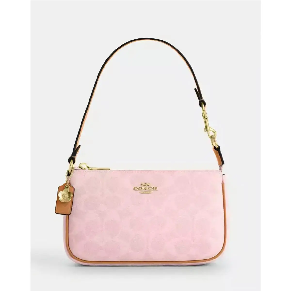 Coach CDW31 Nolita 19 In Signature Canvas with Charms Gold/powder Pink