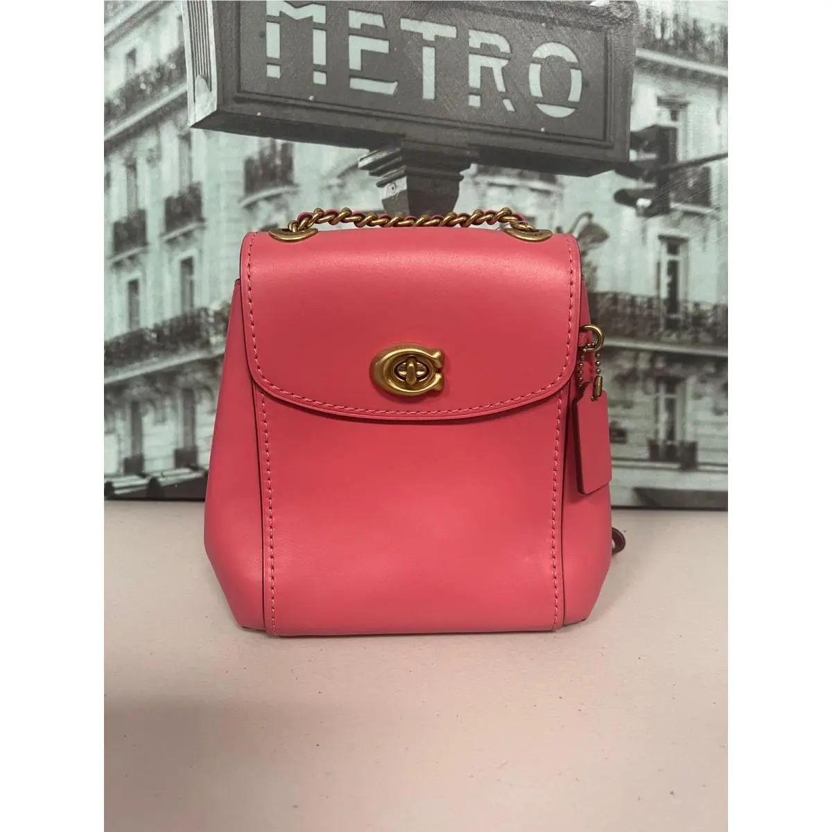 Coach 52670 Parker Convertible Backpack 16 IN Pink