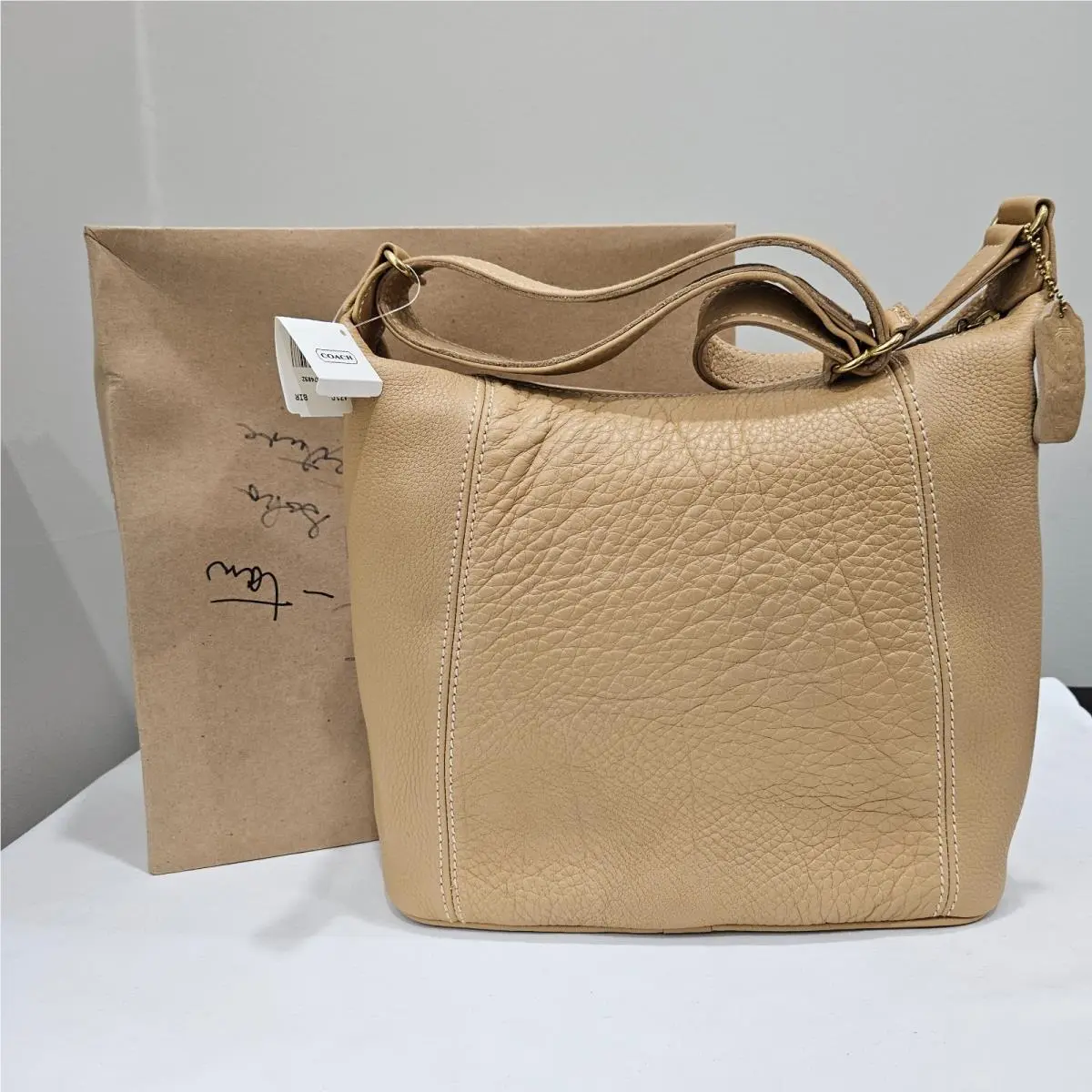 Vintage Coach Sonoma Large Hobo Bag Birch 4316 Leather Casual Vacation Purse