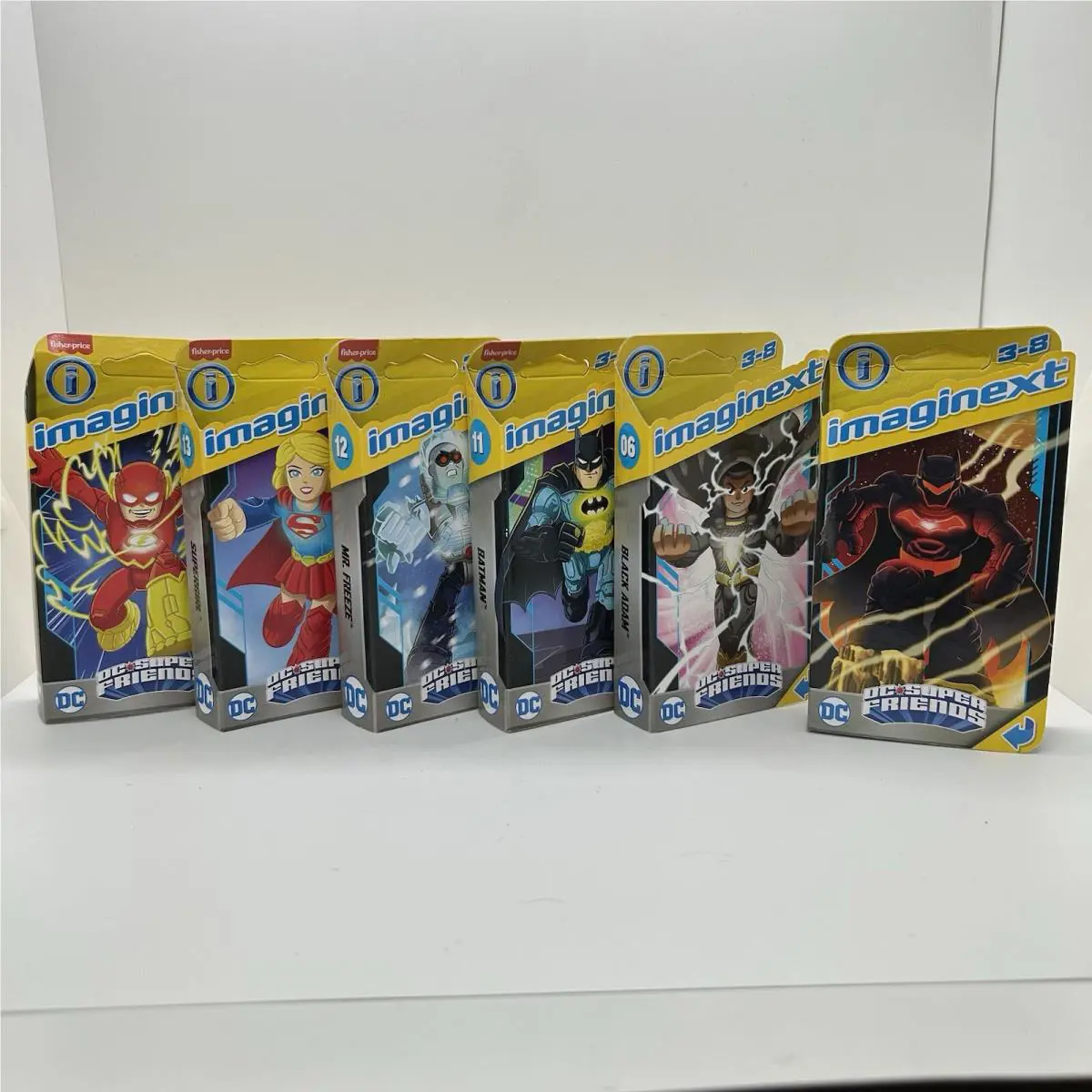 Imaginext DC Super Friends Figures Batman Flash Black Adam Supergirl