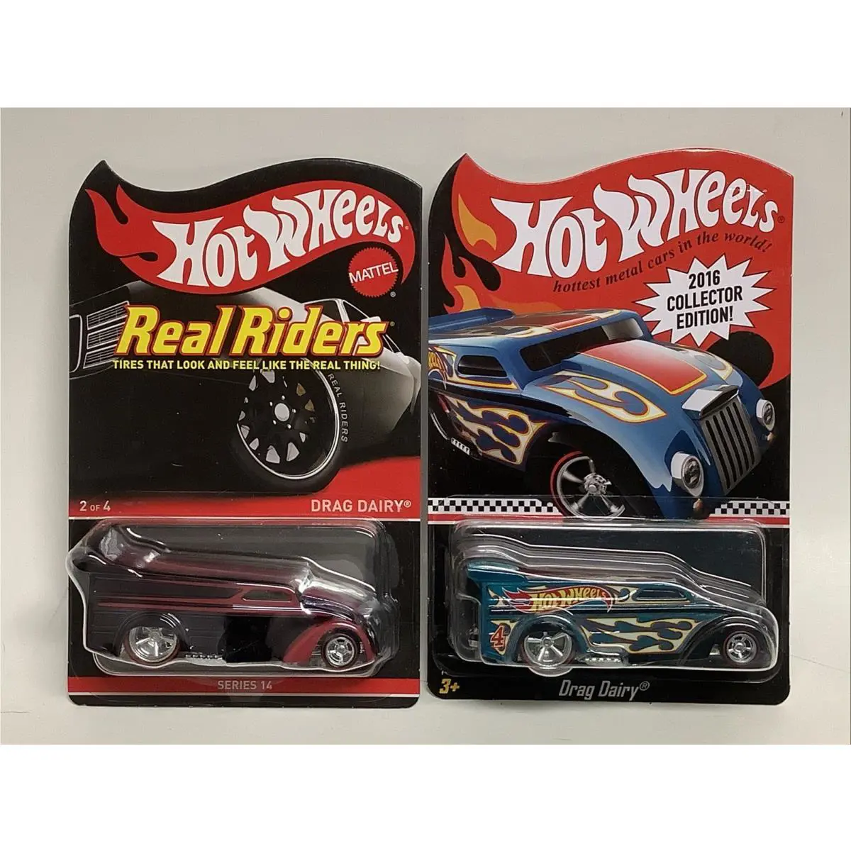 Hot Wheels Rlc Exclusive Real Riders Drag Dairy 831/6000 2016 Collectors