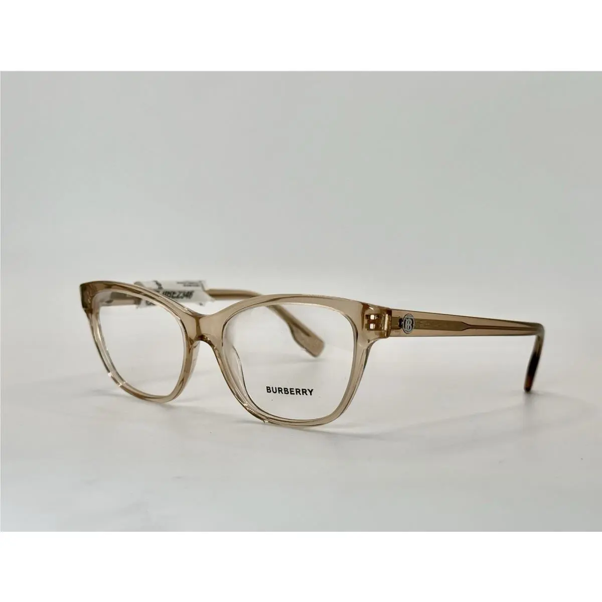Burberry Eyeglasses B2346 3358 Clear Peach Pink Size 55-15-140