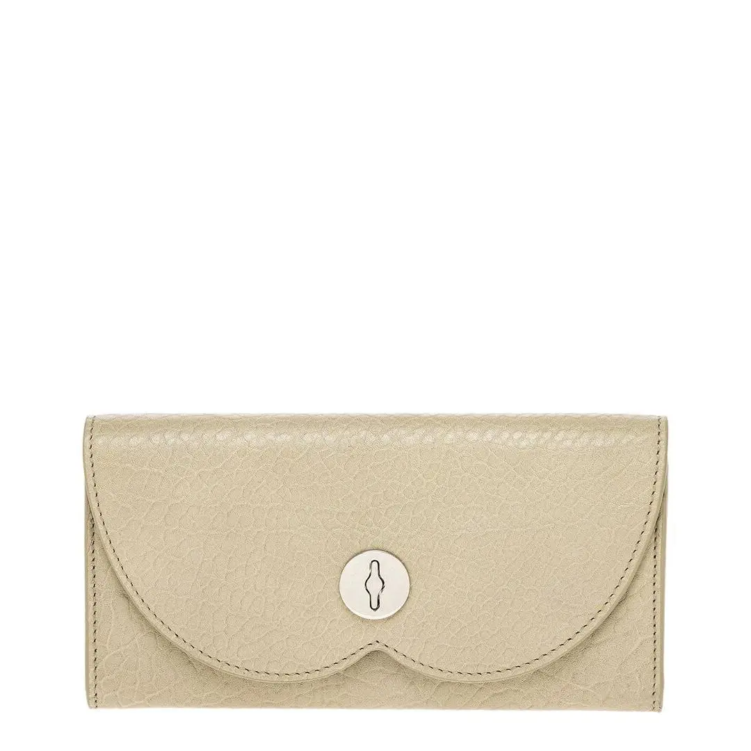 Burberry Chess Leather Continental Wallet Women`s Green