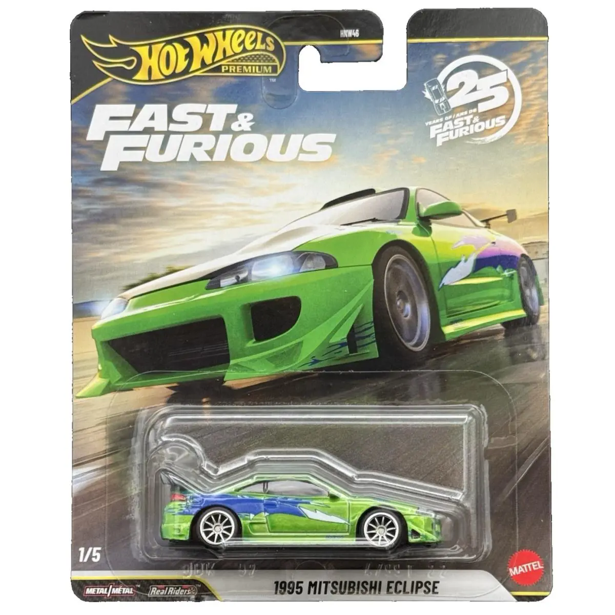 Hot Wheels Premium 2026 HW 25 Years Fast Furious 1/5 1995 Mitsubishi Eclipse