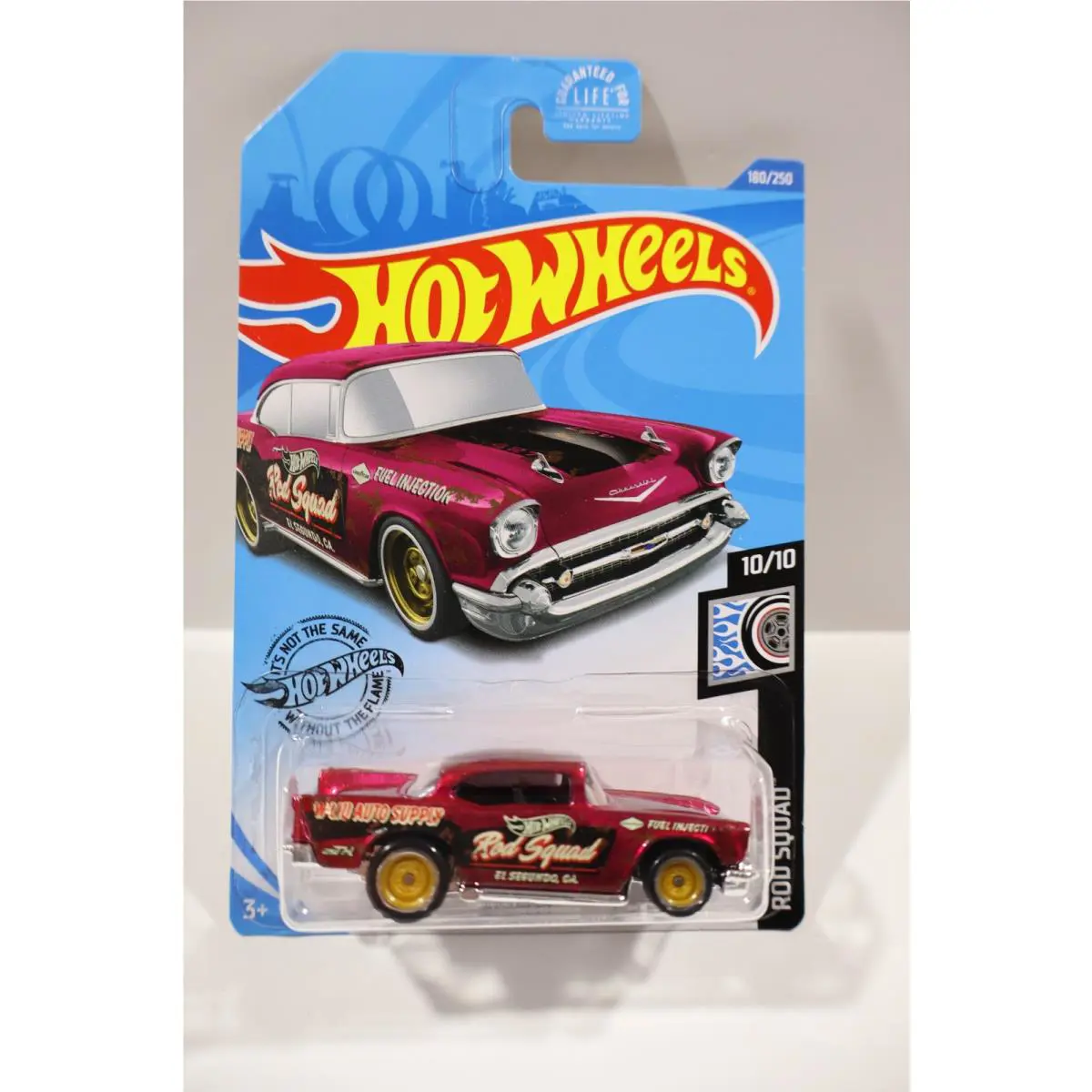 Hot Wheels Super Treasure Hunt 180/250 ‘57 Chevy Pink Comes In Protector