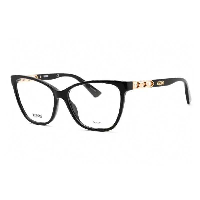 MOS588 0807 00 Black 53mm Eyeglasses by Moschino