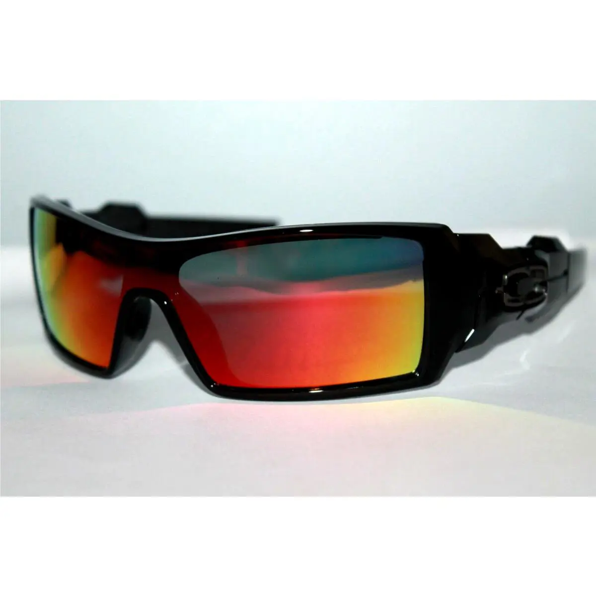 Oil Rig Polarized Sunglasses Black OO9081 W/ Galaxy Replacement Lens RUBY RED by Oakley
