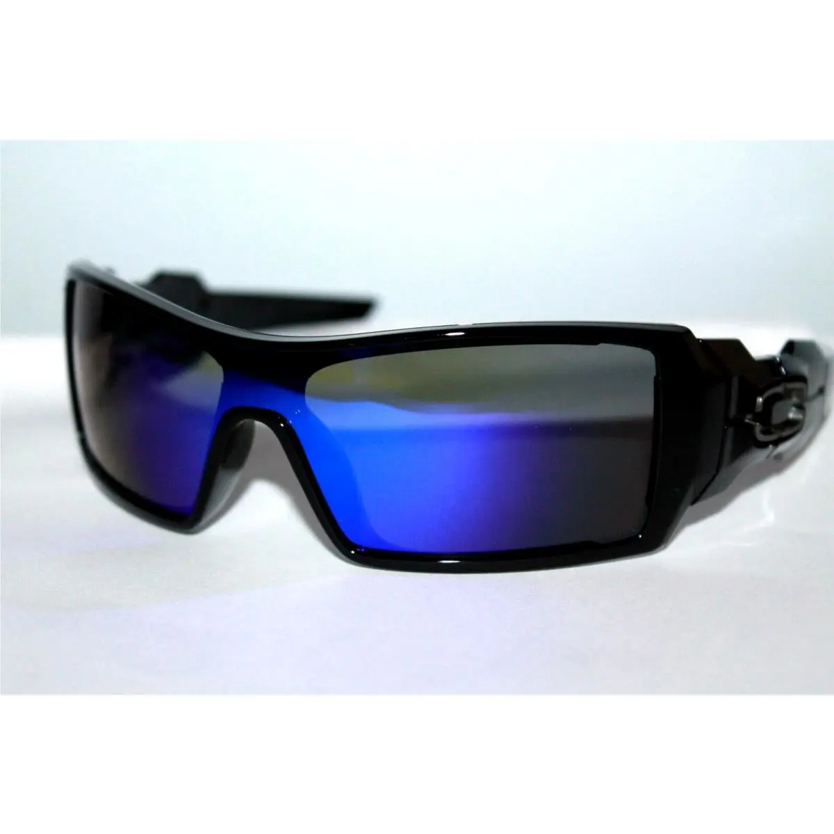 Oil Rig Polarized Sunglasses Black OO9081 W/ Galaxy Replacement Lens YT-17 DARK BLUE by Oakley