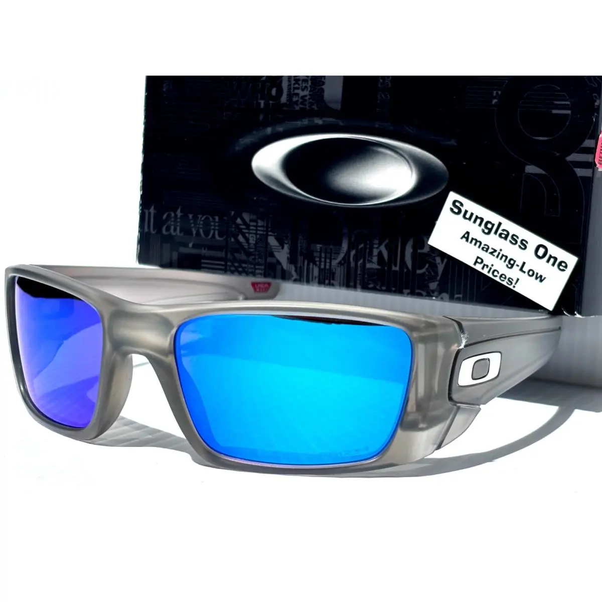 Fuel Cell Matte Grey Ink Prizm Sapphire Lens Sunglass 9096-N3 by Oakley