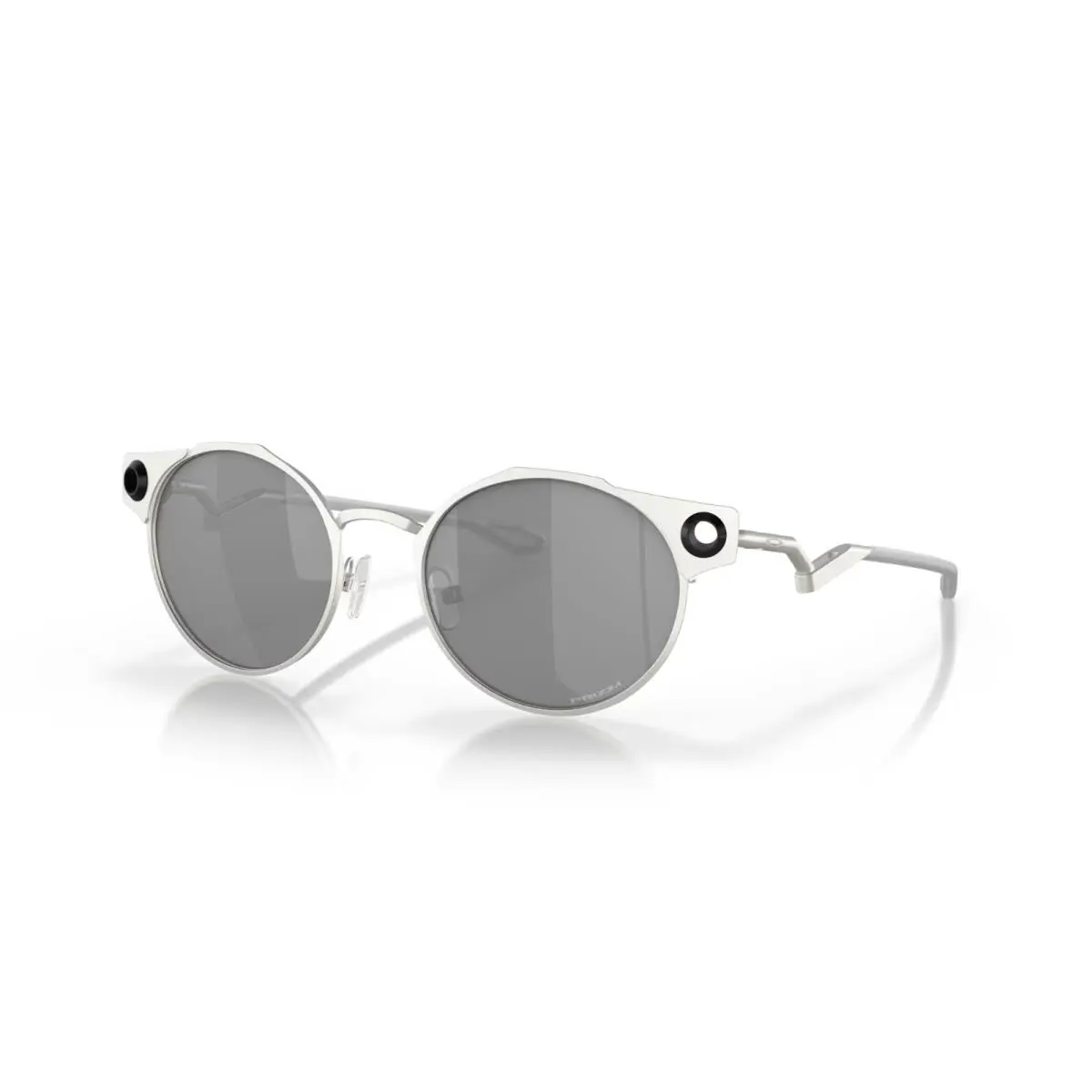 Sunglasses Deadbolt OO6046-0150 Satin Chrome Frame / Prizm Black Lens by Oakley