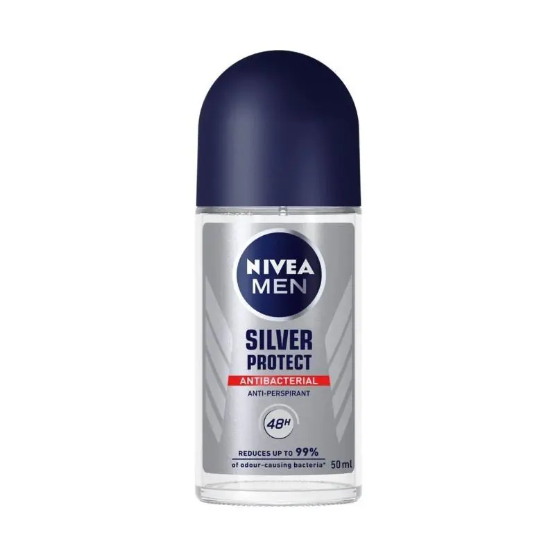 24x Nivea Roll On Deodorant Silver Protect Personal Care Lot 50ml