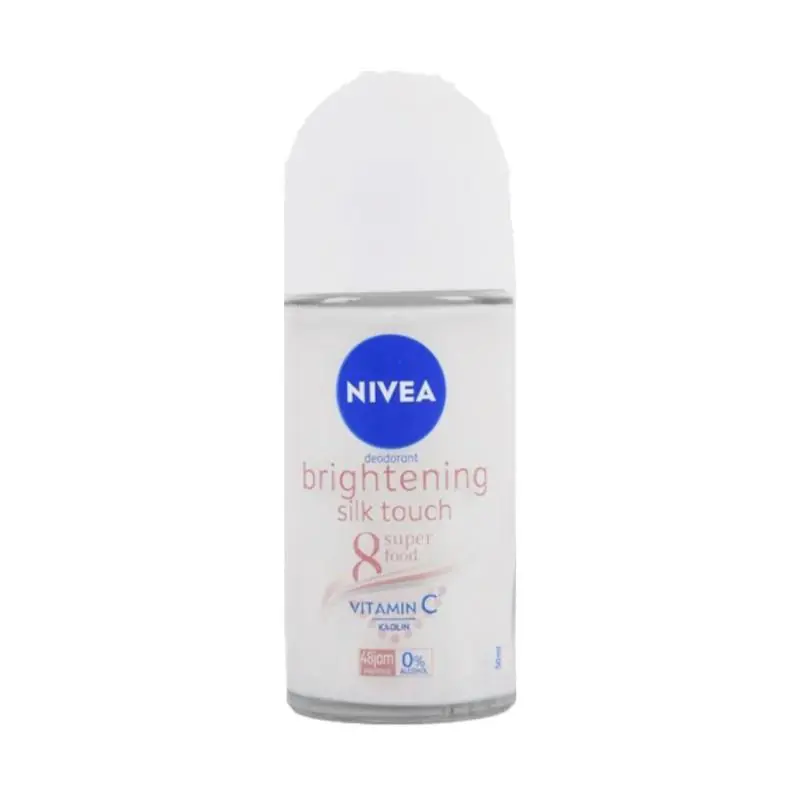 12x Nivea Roll On Deodorant Silk Touch Bright Personal Care Pack 50ml