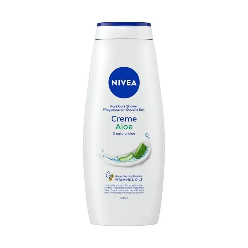 12x Nivea Body Wash Creme Aloe Natural Personal Care Lot 650ml
