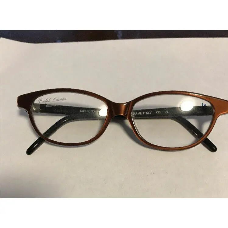 Vintage Hipster Polo Ralph Lauren Collection 268 Black Orange Frames