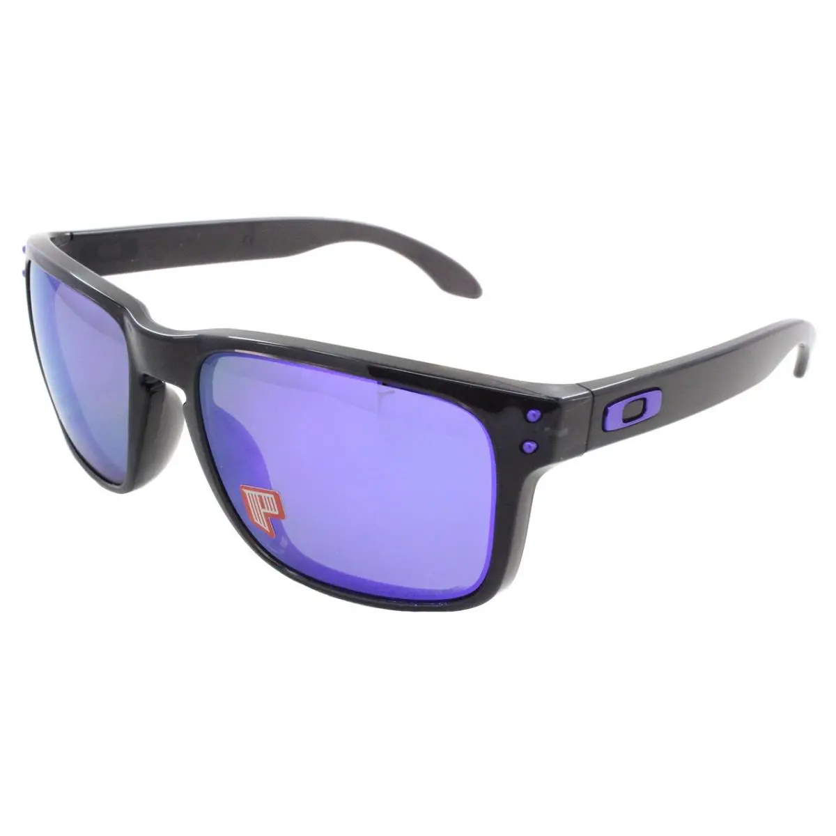 Holbrook Ink Collection Black Ink/violet Iridium Polarize OO9102-67 by Oakley