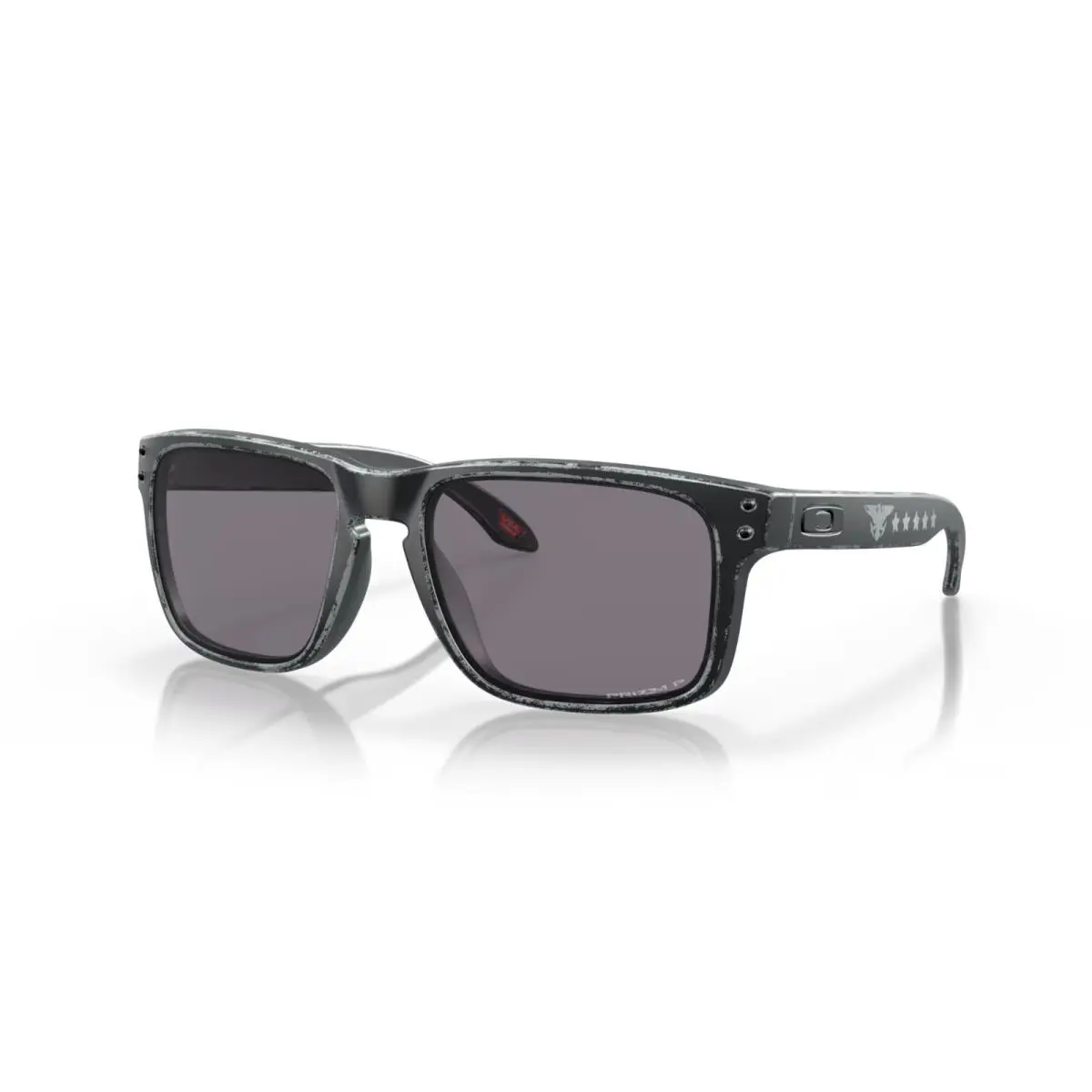Sunglasses SI Holbrook Distressed Black Prizm Grey Polarized OO9102-V9 by Oakley