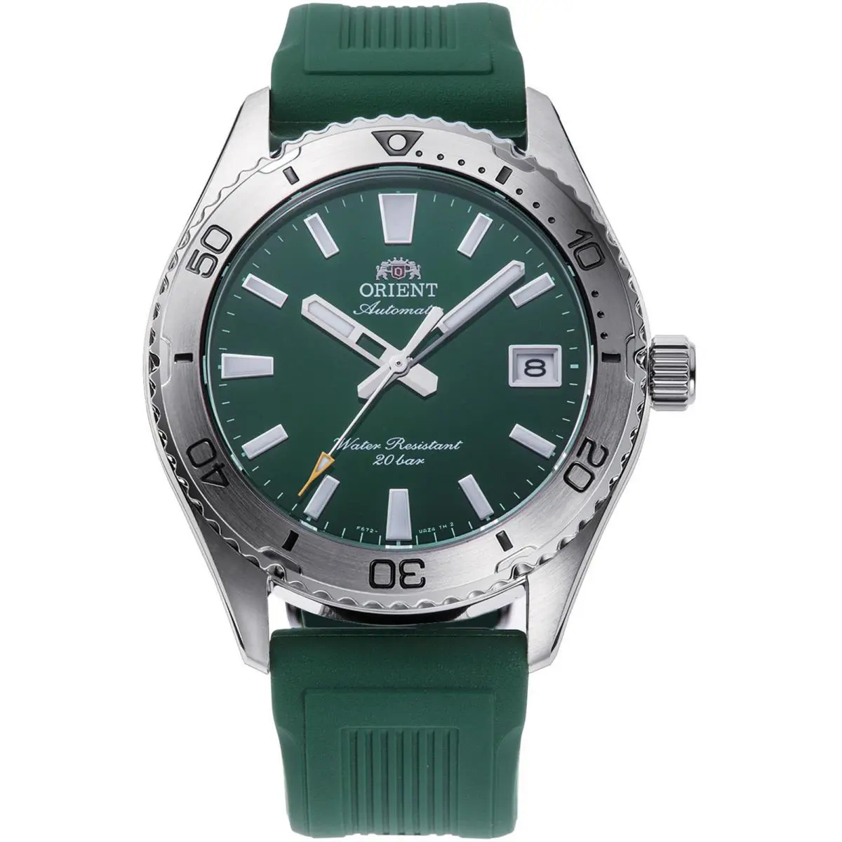 Orient Men`s Sports Mako 39mm Automatic Watch RA-AC0Q11E - Dial: Green, Band: Green, Other Dial: Green