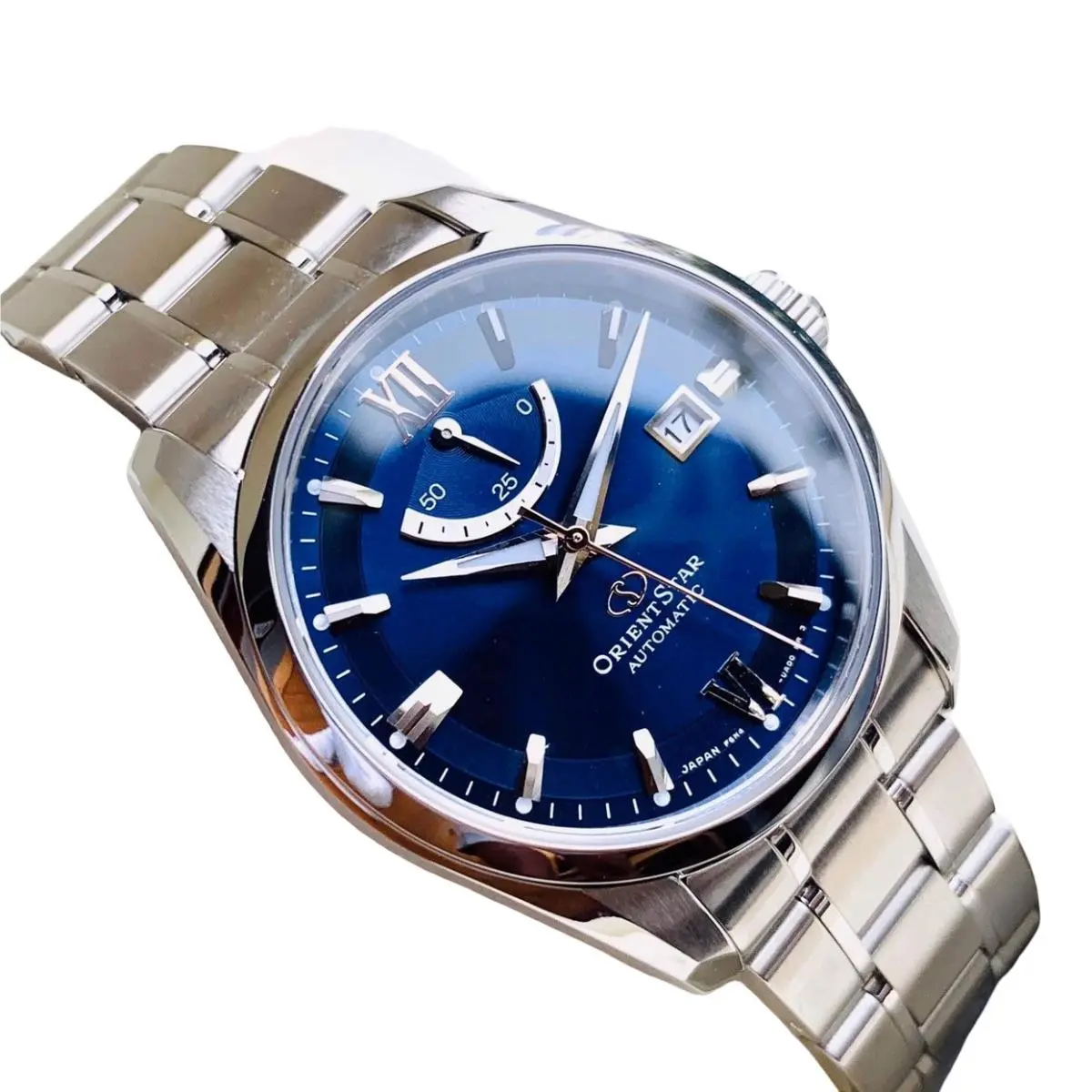 Orient Star Automatic Blue Dial Sapphire Crystal RK-AU0005L Men`s Watch