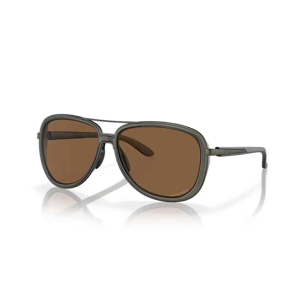 Sunglasses Split Time Matte Olive Green Prizm Bronze OO4129-2558 by Oakley