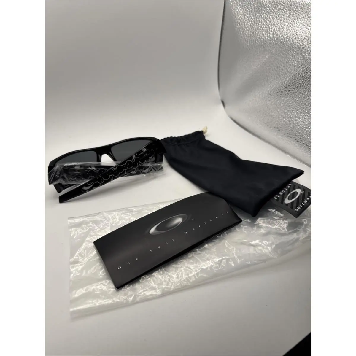 Gascan Sunglasses Polished Black Smiley Collab Y2K Vintage Software by Oakley