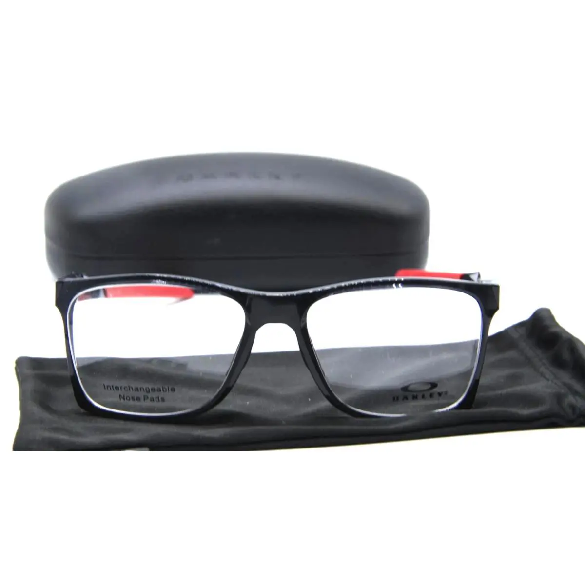 Activate A OX8169F-0357 Black Ink/red Temples Eyeglasses 57-17 by Oakley
