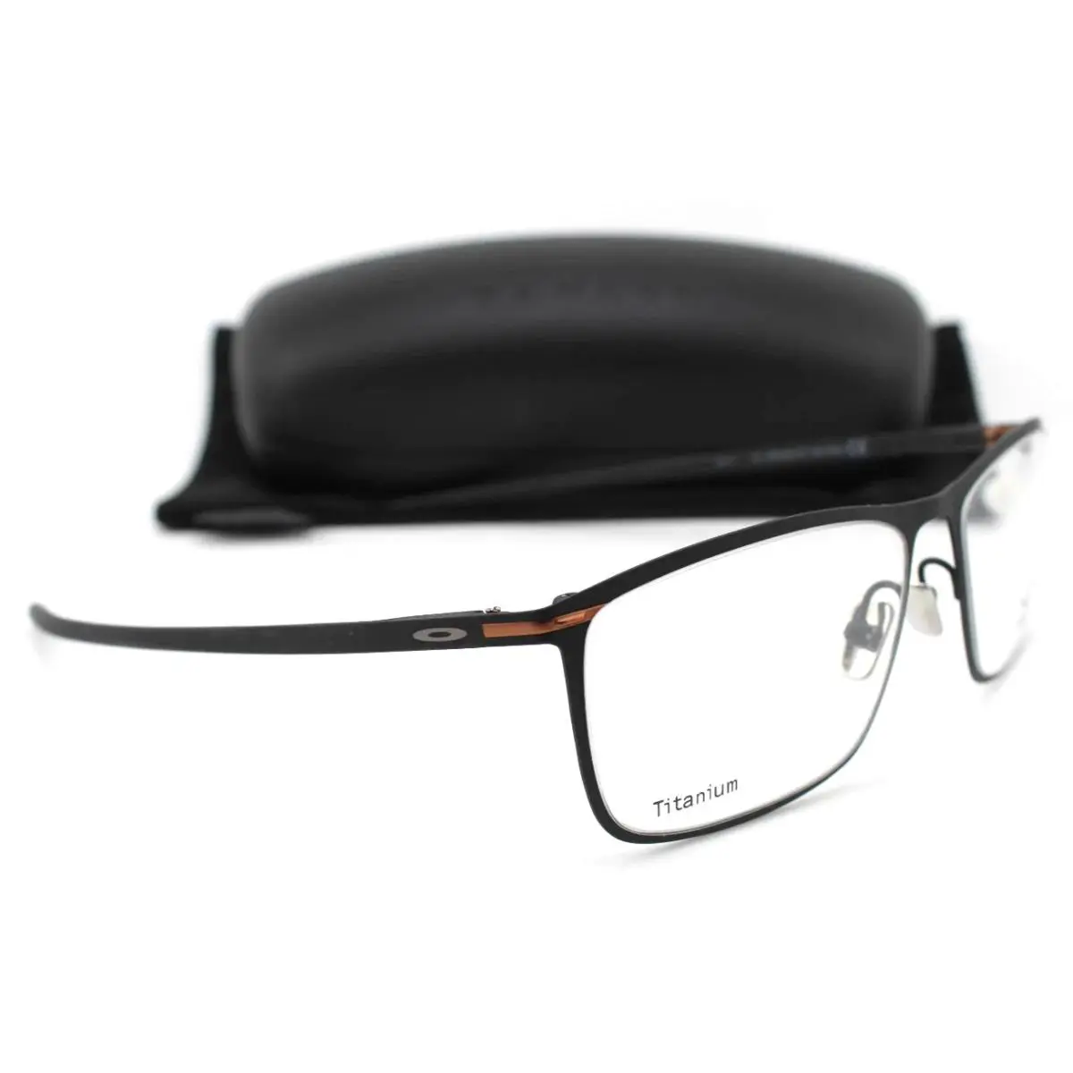 Tie Bar OX5138-0157 Titanium Satin Black W/spring Hinges Eyeglasses 57-16 by Oakley