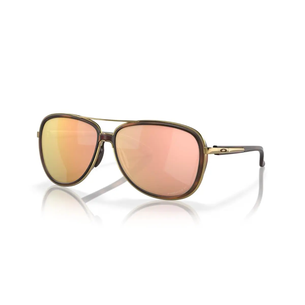 Oakley Sunglasses Split Time OO4129-1458 Tortoise / Prizm Rose Gold Polarized