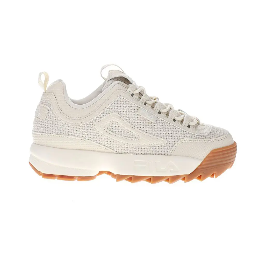 Fila Disruptor 2 Woven Lace Up Womens Beige Sneakers Casual Shoes 5XM02397-279 - Beige