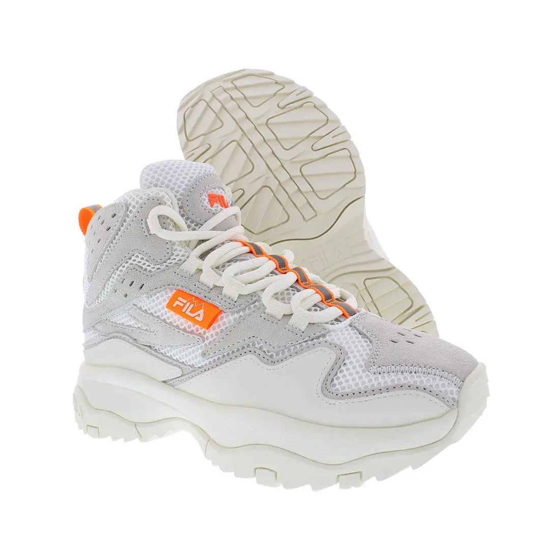 Fila shoes - Cream/Orange, Main: Beige 4