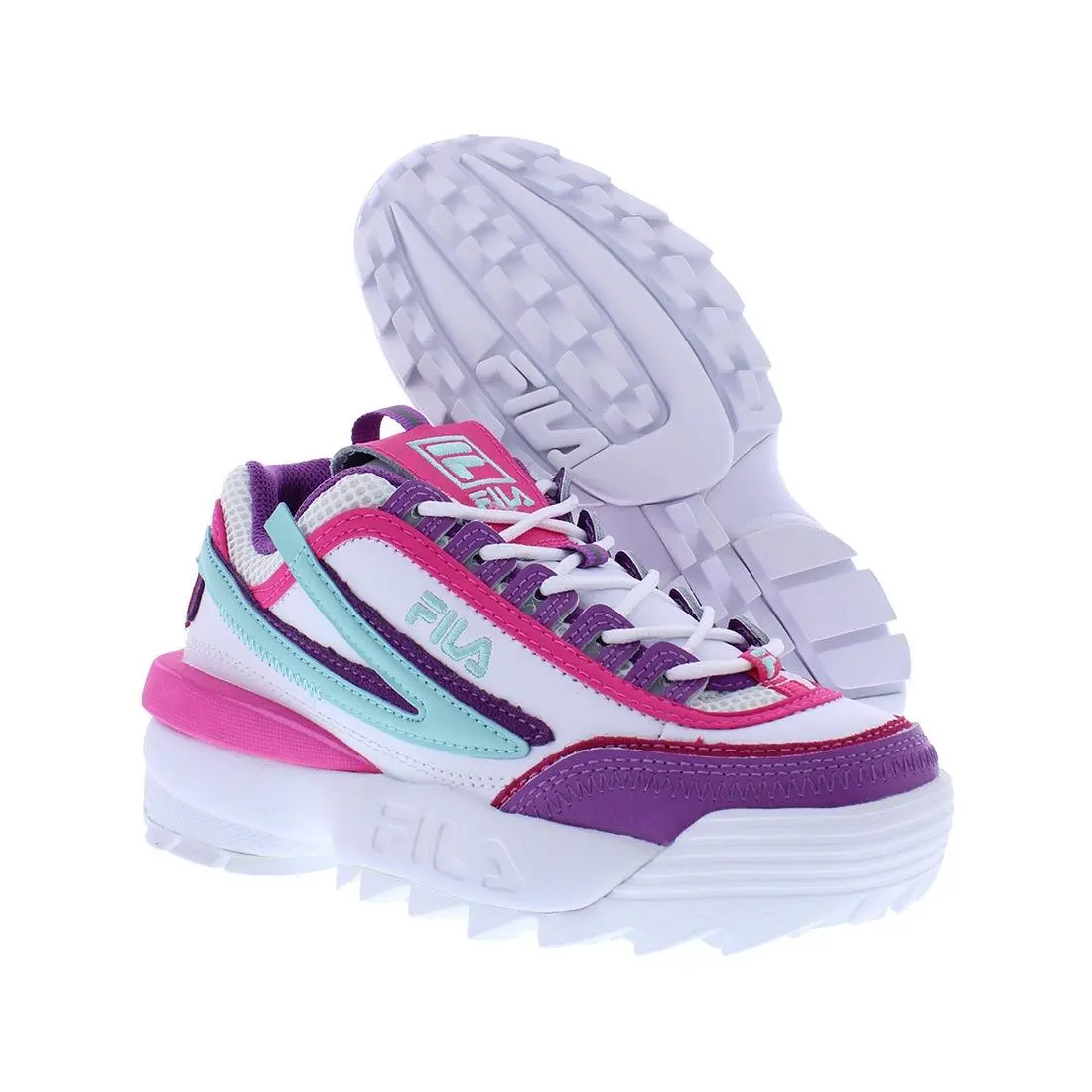Fila shoes - 3XM01605152 - 3XM01605152 - White/Purple/Fusha, Main: White 4