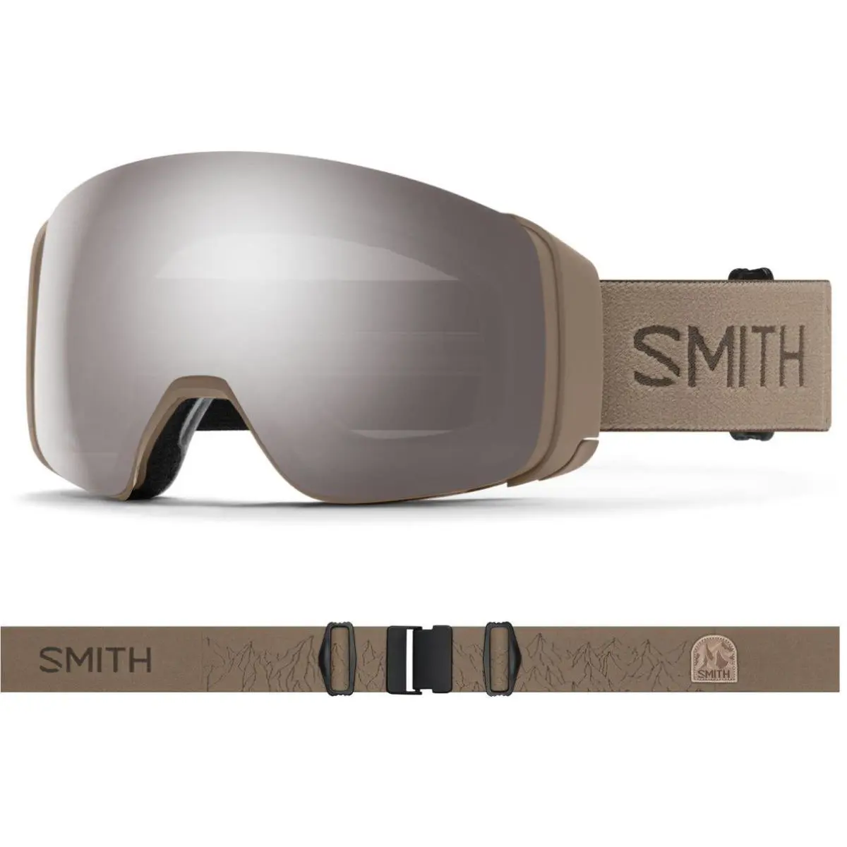 Smith M00719 4D Mag Low Bridge Fit Goggles Bandit