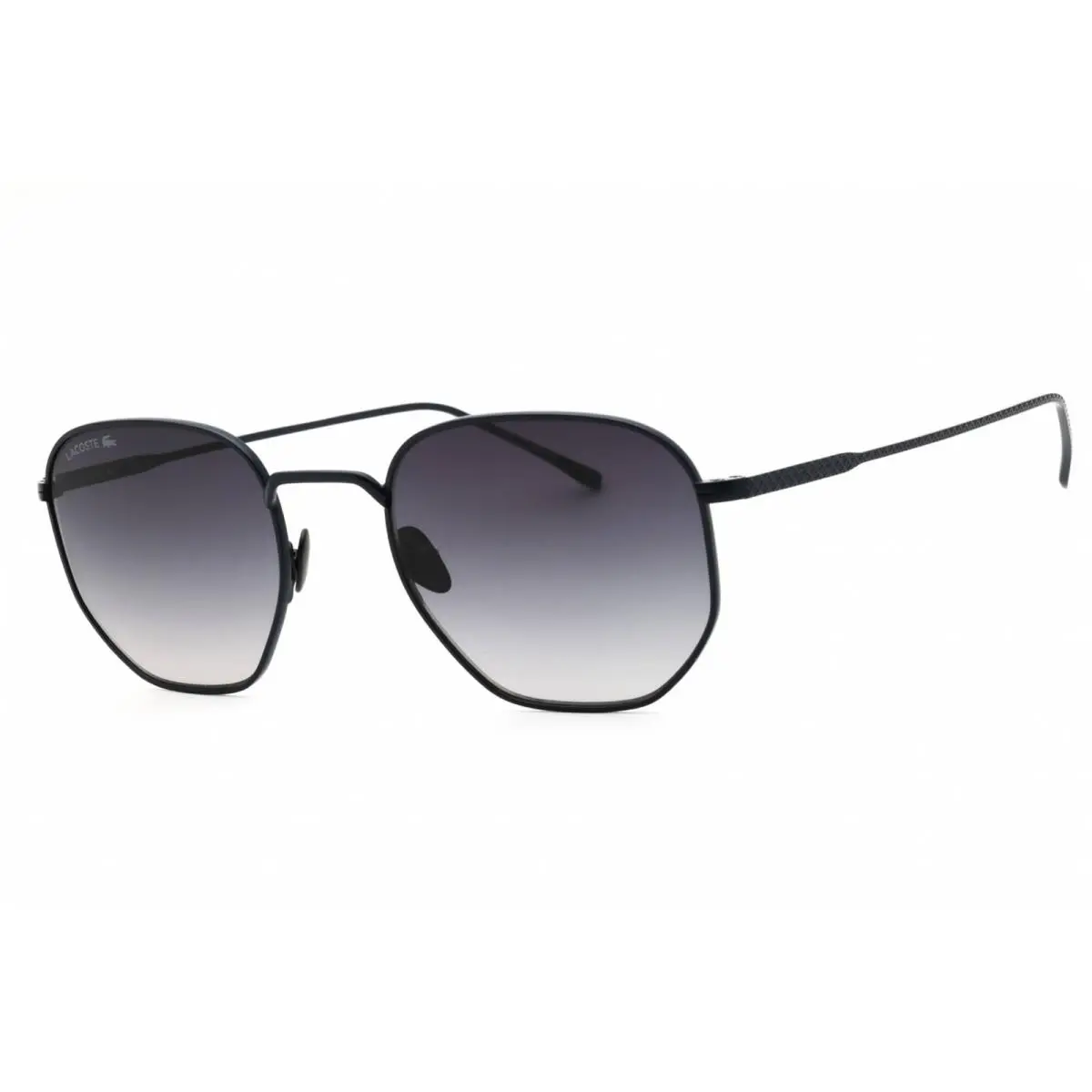Unisex Sunglasses Matte Blue Metal Full Rim Frame Gradient L198SN 424 by Lacoste