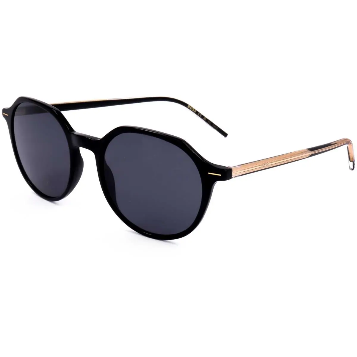 Women`s 51 mm Black Crystal Sunglasses BOSS1584-S-7C5-IR by Hugo Boss