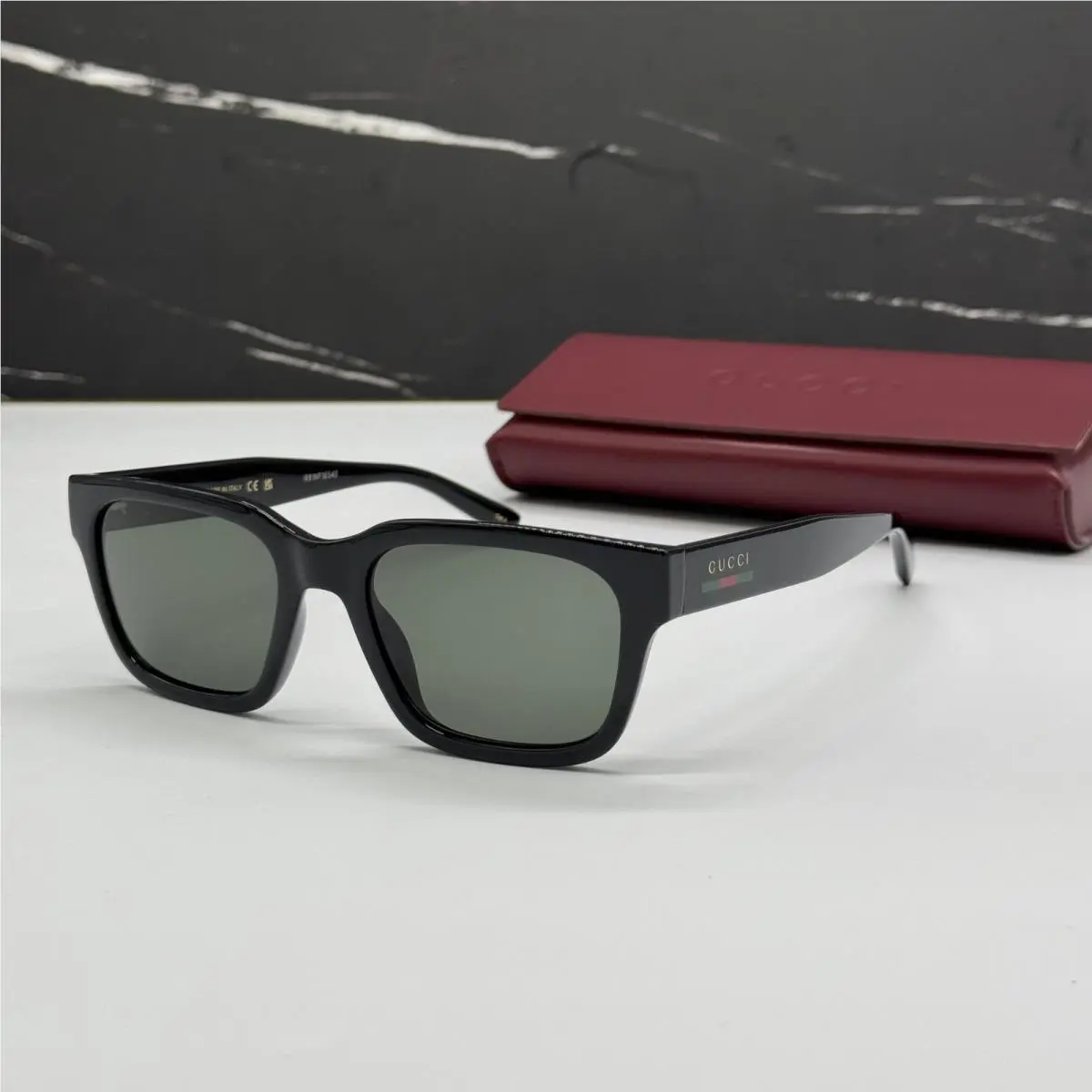 GG1857S 001 Sunglasses Black Men Eyewear by Gucci