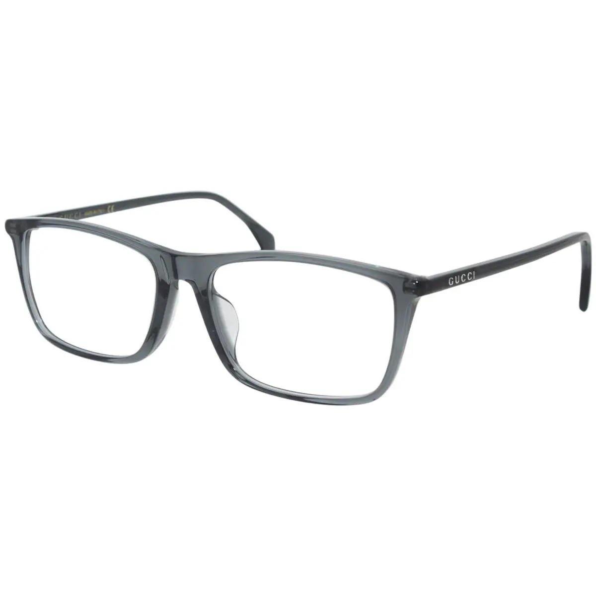 Gucci Gucci-logo GG0758OA 003 Eyeglasses Men`s Grey Full Rim Optical Frame 56mm - Frame: Gray