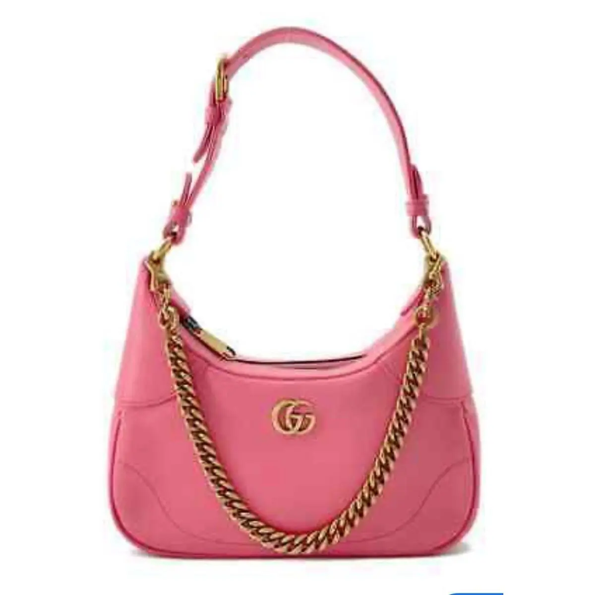 Gucci Aphrodite Pink Leather Small Shoulder Chain Bag 731817 with Gucci Box