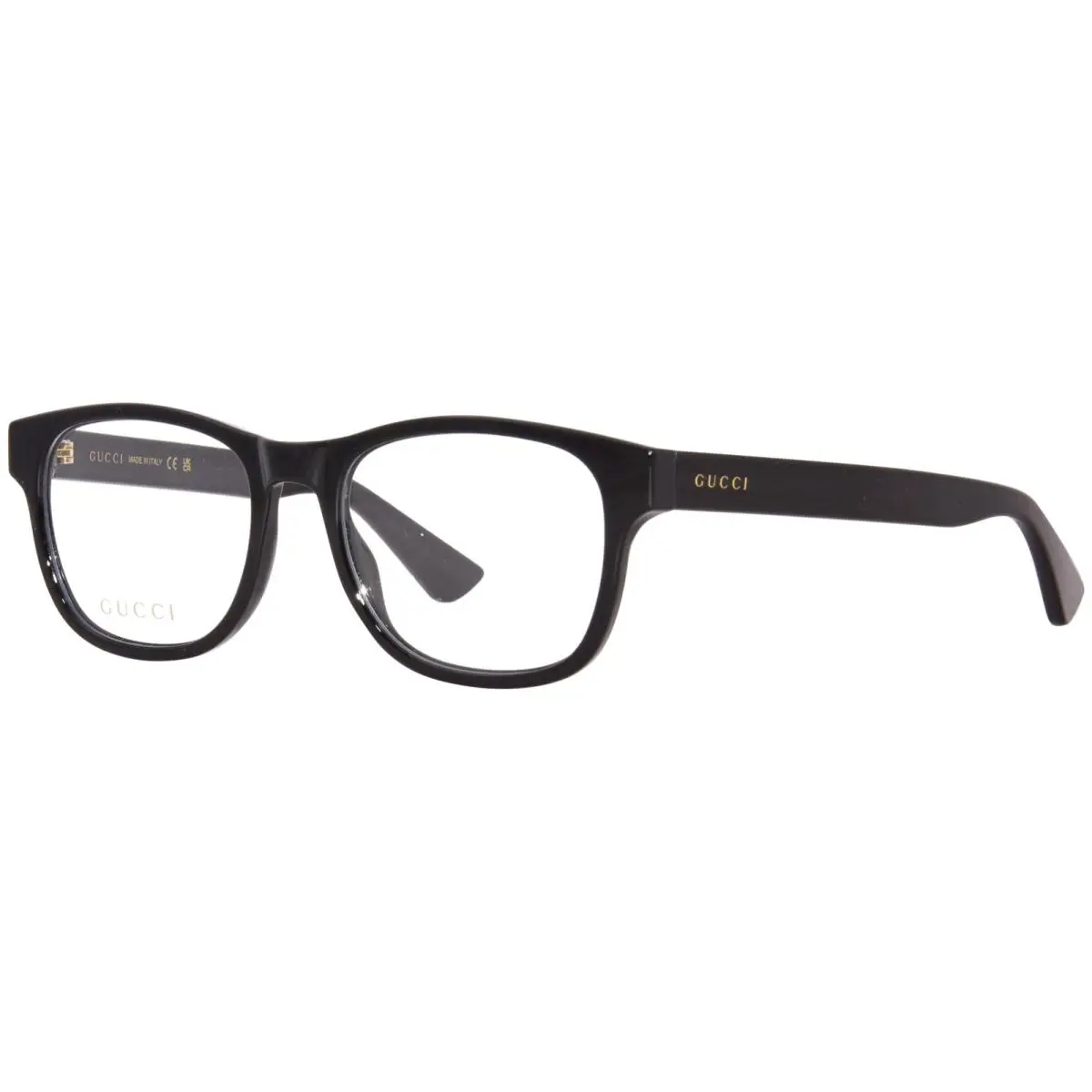 Gucci GG1344O 001 Eyeglasses Frame Men`s Black Full Rim Square Shape 53-mm