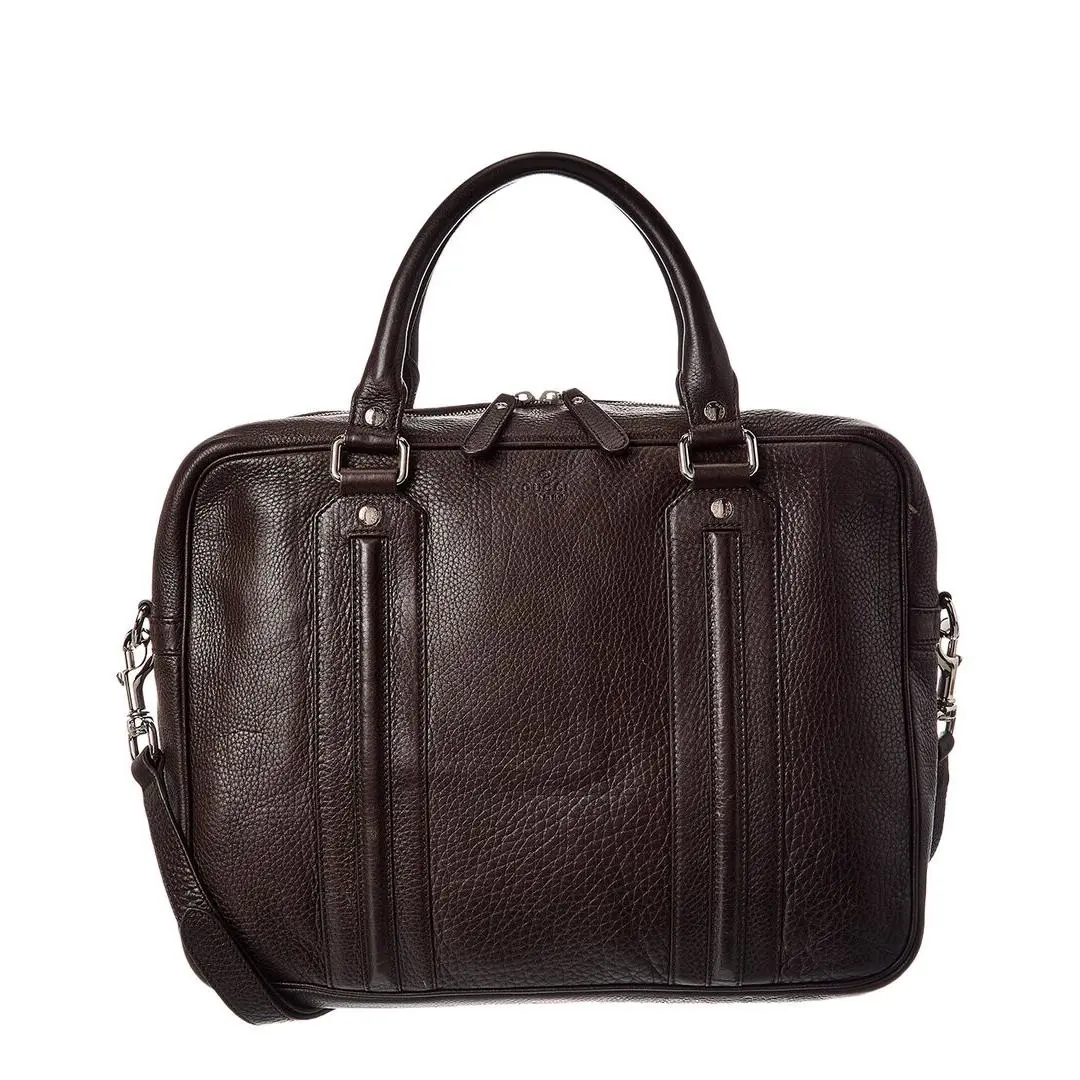 Gucci Brown Leather Boston Medium Pre-loved Women`s