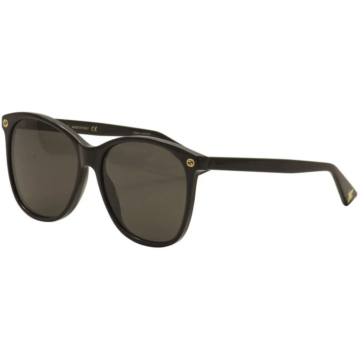 Women`s GG0024S 001 Black/gold Fashion Sunglasses 58mm by Gucci