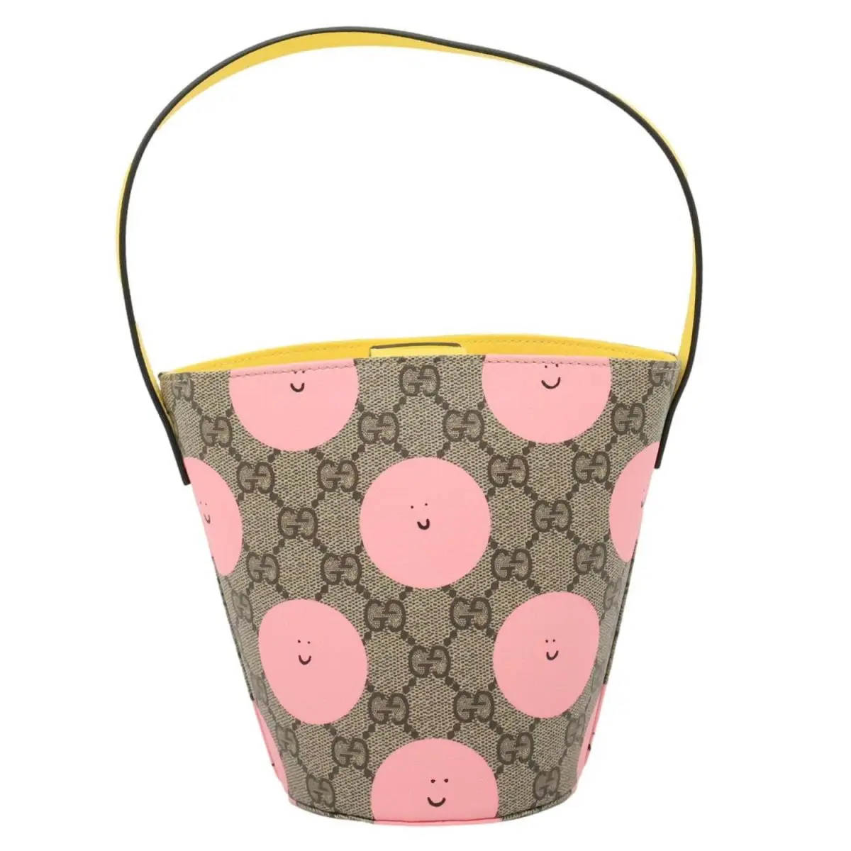 Gucci Children`s Printed GG Supreme Canvas Bucket Bag Beige 752356