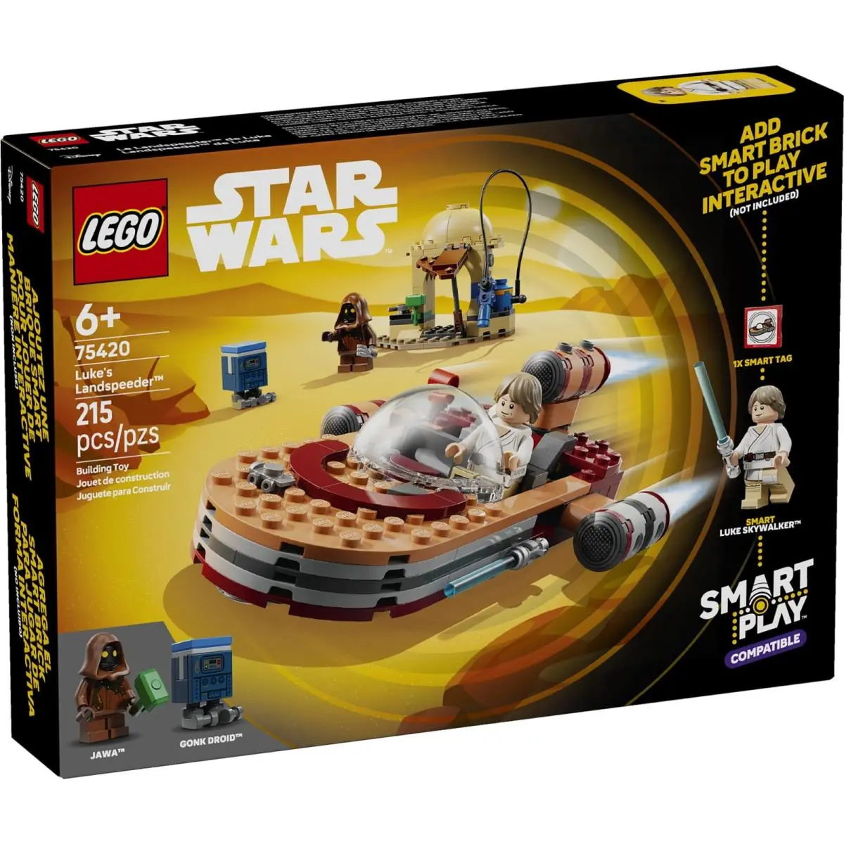 Lego Star Wars Smart Play: Luke’s Landspeeder 75420 Building Toy Set Gift