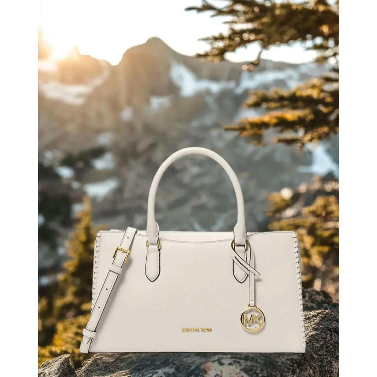 Michael Kors Arden Women Medium PU Blend Crossbody Satchel Purse Bag Variation
