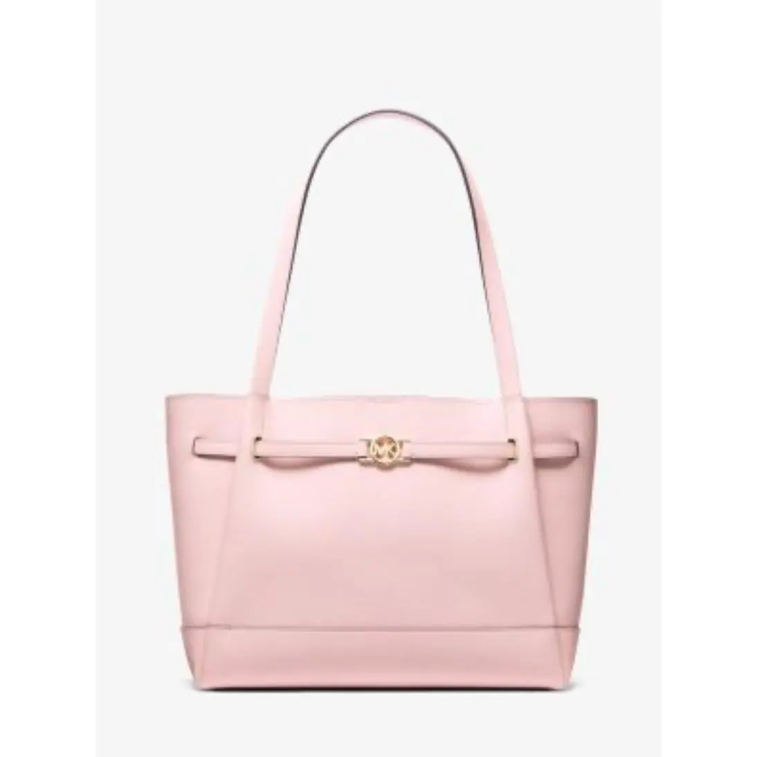 Michael Kors Reed LG Pebbled Leather Tote Bag Pink 17 X 11 X 7