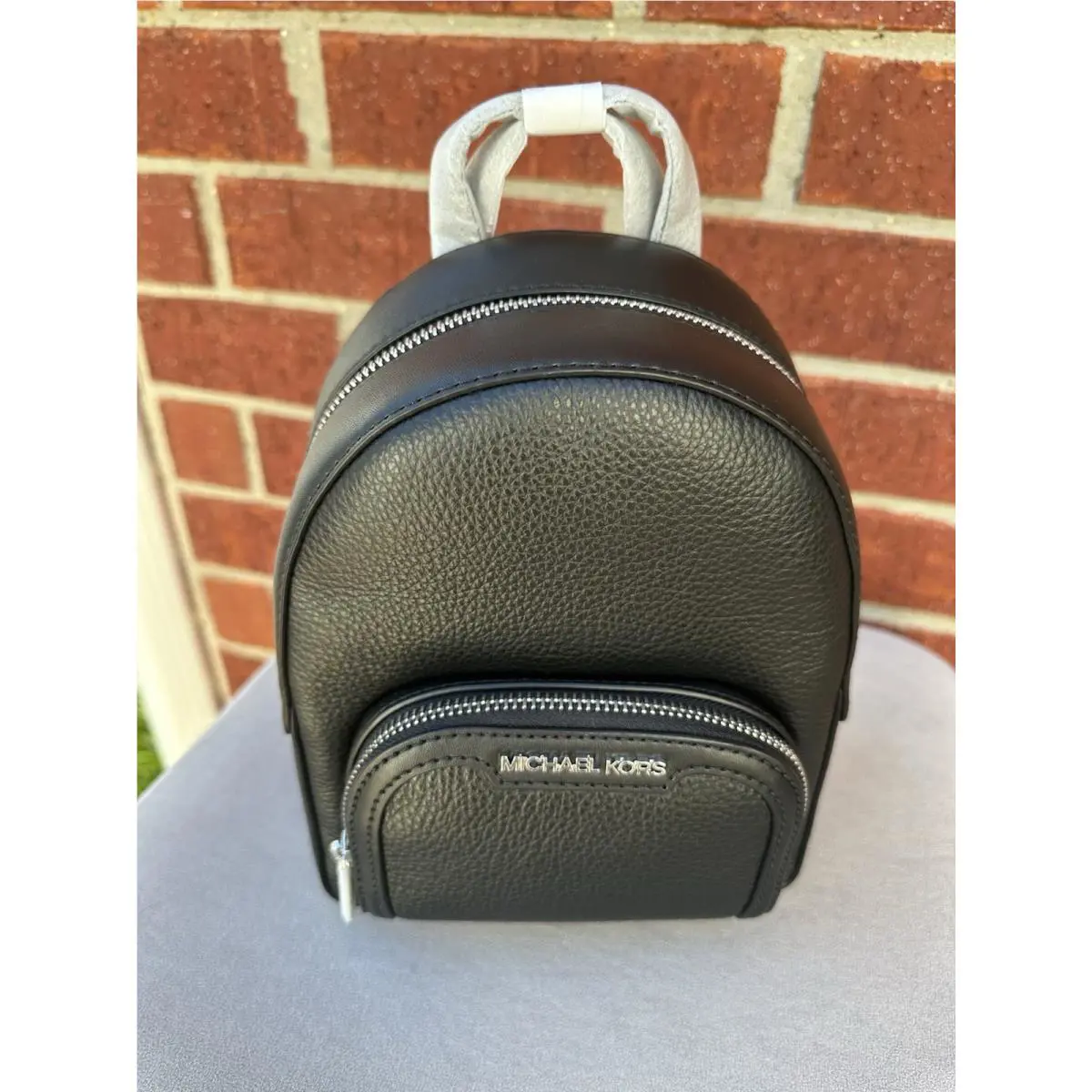 Michael Kors Jaycee XS School Shoulder Backpack Black Leather Bag