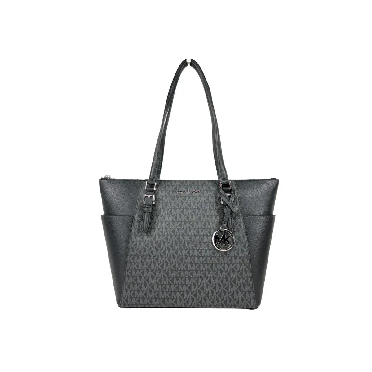 Michael Kors Charlotte Leather Top Zip Tote Bag